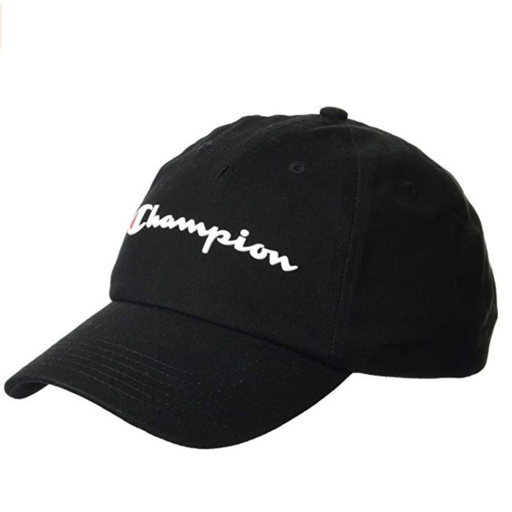 Black Champion Men's Adjustable Baseball Cap